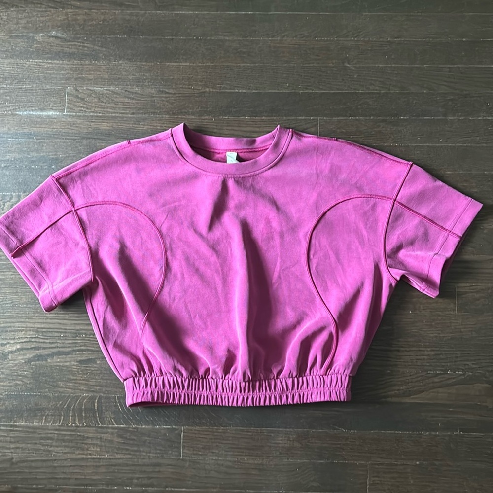 Lululemon softstreme crop top sweat shirt​